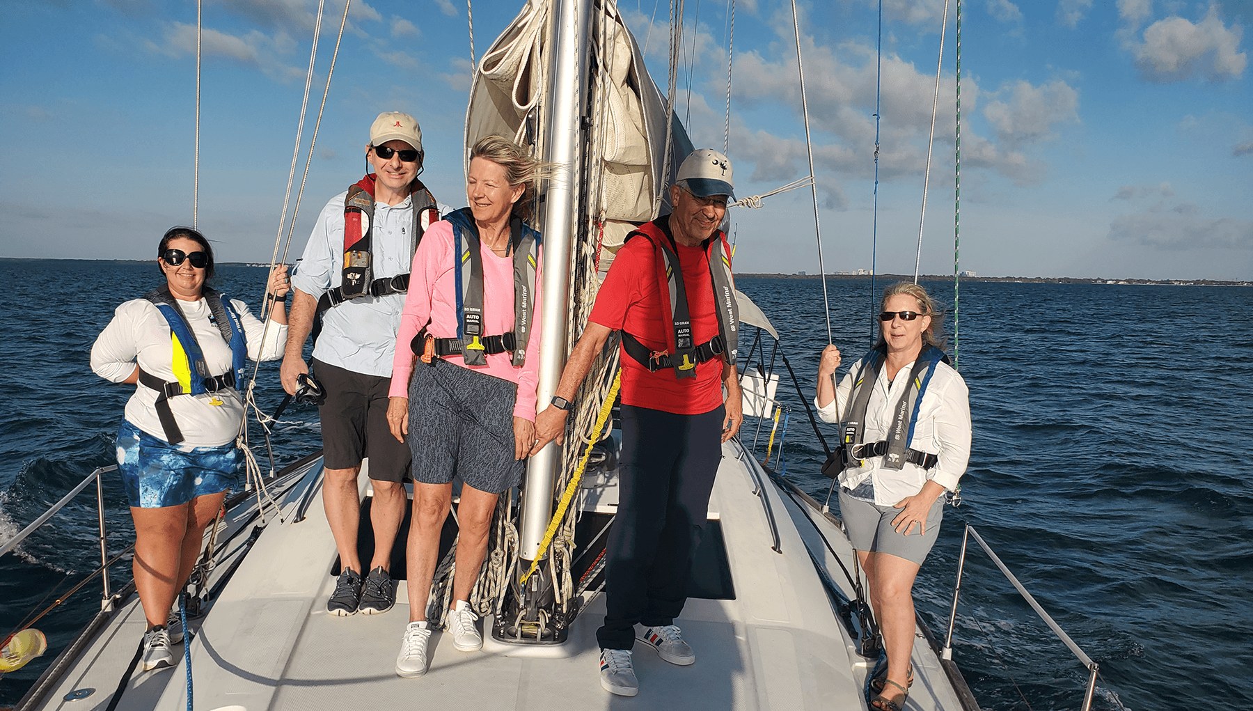 Keys and navigation tools grouped on a sailing deck